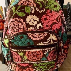 Large Vera Bradley Backpack Weekend Bag
